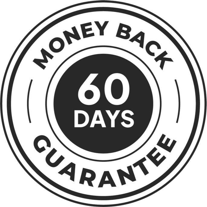Bicar Burn 60-day money-back guarantee badge